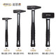 MASTERPROOF fitter hammer, duckbill hammer, special hammer for aluminum mold, automotive sheet metal hammer, electrician hammer, flat head mini hammer, stone masonry hammer, hammer head weight 300g