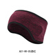 Pulian Sports Headband Outdoor Warm Running Headband Women's and Men's Winter Cycling Headband Forehead Protector Ear Protector Winter Wine Red One Size