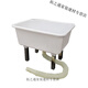 Shiying mop pool thickened plastic mop pool household simple wash mop mop pool hotel square lower pool with feet plastic basin + 15cm feet (can be placed on the ground for use)