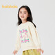Balabala Children's Sweatshirt Girls 2024 Spring and Automn Clothion Rabbit Sweet Round Neck Pullover Top Cute 208324121001