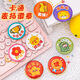 Dai Yan Student Award Badge Cartoon Inspirational Children's Gift Medal Tinplate Badge Cute Brooch School Bag Pin Excellent Little Red Flower Brooch Eight Pack