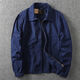 Ranwei Ferre American Casual Jacket Jacket Men's Men's Men's Spring and Automne Thin Style d'âge moyen et jeunes vêtements de travail polyvalents Simple Top Top Military Green-13068 XL Recommandé 140-160jin [Jin est égal à 0,5 kg]