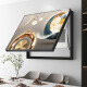 Shunjixiangli modern simple electric meter box decorative painting push-pull-free punch-punch living room multimedia electric box hanging painting switch restaurant mural JD12033 bright future 55*45cm (block 45*35) left push-pull black frame