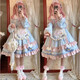 Tannuu Lolita dress dream girl op student lolita cute daily dress object sweet cat cat L