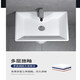Pedestal washbasin small apartment bathroom triangular pedestal basin integrated ceramic mini floor-standing washbasin balcony 40X29 pedestal basin + hardware accessories + mirror - exchange order