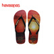 Havaianas Hype III Plage des tongs masculins pour hommes Summer Seaside Outdoor Outdoor Casual Pheppers peut être porté à l'extérieur de 6196-Black / Peach 43-44 Brésilien Code
