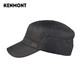Kenmont thickened warm quilted pure black peaked cap men's autumn and winter outdoor street cold flat cap km-2651