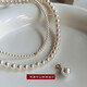 Zhuomai double-layered pearl necklace, simple design, niche and versatile sweater chain, beaded clavicle chain, high-end necklace, double-layered pearl necklace