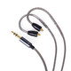 Earmax for MMCX Shure SE215PRO SE425 SE535 SE846 E5000 silver plated earphone cable gray direct plug-in and hanging cable control version