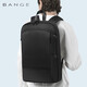 Bange Ultra-thin and lightweight backpack for men's simple expandable commuter business backpack 17.3-inch computer bag 77115 black big