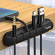Moshen charging cable storage buckle data cable charging fixed desktop cable wall clamp bed head solid wire clip mobile phone cable buckle white 4 holes