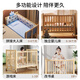 ANGI BABY crib solid wood folding spliced large bed no paint newborn multi-functional movable bb bed children's bed large bed coconut palm mat + crown five-piece set + mosquito net solid wood crib foldable multi-functional mosquito net