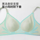 FitonTon Seamless Underwear Rabbit Ears Underwear Women's Thin Large Breast Showing Small Underwear Push-up Securing Breasts Anti-Sagging Bra
