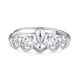 Bank of China Yijin PT950 Crown Platinum Ring Women's Platinum Jewelry Living Ring Ring Birthday and Valentine's Day Gift for Girlfriend and Wife Platinum Crown Ring Gold Weight Approximately 2.4g