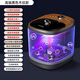 CLORIS National subsidy 15% German ultraviolet sterilization foot bath, thermal moxibustion knee-warming foot bath bucket, automatic massage deep bucket electric heating foot bath, gift for parents, elegant black, ultraviolet sterilization + patented scraping + anti-leakage + double-layer bucket wall