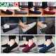
Katile Crocodile Spring Casual Shoes Men's Korean Style Trendy Shoes Breathable Canvas Shoes Men's Black Casual Cloth Shoes Men's Lazy Shoes Beanie Shoes 9880 Black 40