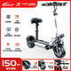 SEALUP Lithium Battery Scooter Portable Folding Electric Scooter Scooter Mini Battery Car 48V Black/3C Motor/5 Shock Absorbing Tubeless Tires 120-150km