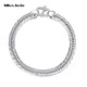 Miss JuJu PT950 platinum bracelet men's platinum horsewhip bracelet, large and thick 12-cut Xiping bracelet (in stock) weighs 25.77 grams, is 21cm long and about 5.8mm wide