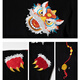 T-shirt à manches courtes Panda Street Panda pour hommes et femmes Brand de mode Summer Chinois Broidered Cotton Cotton Loose Casual Men's National Trend Couple T-shirt T694 Black 2xl Code (recommandé 156-170Jin [Jin est égal à 0,5 kg]))