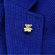 
ShiJUN (SHIJUN) Light luxury men's suit brooch luxury wedding accessories retro plated dumb bear collar pin suit pin breast gold plated brooch + cufflink set