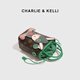 CHARLIE&KELLI CK brand cartoon mobile phone bag, women's bag, shoulder bag, women's hand-held crossbody bag, practical birthday gift for girls, green, Beijing warehouse delivery, brand gift bag