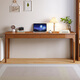 LUOSEN solid wood desk home small apartment office study table bedroom study ultra-narrow writing desk computer desk 1.2m single table