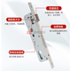 
Universal 853085359240 series broken bridge aluminum hinge swing door mechanical lock core multi-point lock body accessories 9230 single point 40-110mm universal type without key