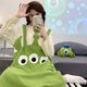 
LangSha nightgown (LangSha) nightgown for women in spring and autumn summer new pullover long-sleeved pajamas cute cartoon mid-length style for outdoor wear Q16863 M