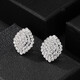 Idel's high-end exaggerated large earrings for women, fashionable and personalized internet celebrity earrings, elegant and atmospheric earrings, rhinestone oval earrings E0002