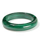 Qing Meng natural malachite bracelet with clear and simple texture, Chinese style round bar bracelet, hand jewelry for couples, circle mouth 56-57