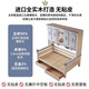Liuge Volles Massivholzgarderobenbett integriertes Tatami-Jungen und Mädchen Kleine Wohnung Multifunktionales wirtschaftliches Einzelbett-Aufbewahrungsbett-Kleiderschrankbett + Matratze 1350 mm*2000mm