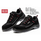 Gubant Safety Zapatos, zapatos de protección laboral para hombres y mujeres de Four Seasons, dedo del acero anti-smash, anti-Punteo, sitio de construcción resistente al aceite, no deslizable, transpirable, anti-dodores, gris 6624 40