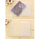 Huaiguoying mattes Passschutzschutzabdeckung wasserdichte Passbeutel transparente Passabdeckung Passclip -ID Set Reiseversorgungen matt 18,5*13,5 cm
