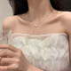 Möbius Necklace Women's Light Luxury Niche Design Internet Celebrity Clavicle Chain Fashionable and Versatile New Style Möbius Ring Necklace