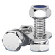 Tianzhuo Hardware M3-M20 anti-loosening screw 304 stainless steel external hexagon combination nut set locking M4M5M6M8M10M12 M6*40-10 sets