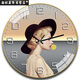 Montres, horloges murales, montres de salon de célébrités Internet à domicile, nouvelles horloges murales, à la mode, à grande valeur, horloges de quartz sans trou, 6636 cerfs, 14 pouces (35 cm) en verre incurvé