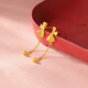 Saturday Fu Light Wedding Series Bow Gold Earrings Girls Birthday Gift Price A0912513 One Pair Approximately 2.02g
