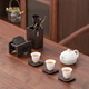 Bangsheng Tea Ceremony Six Gentlemen Ebony Solid Wood Tea Clamp Kung Fu Tea Set Accessories Complete Tea Knife Set Pot Keeping Pen Ebony Daji Six Gentlemen Single Barrel