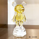 
Star Bear Creative Desktop Furniture Gifts and Recreation Room Decoration Artificial Imitation Crystal Wealth ornaments Birthday Gift Golden (Random Base) Height 679