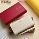 Goldlion Women's Wallet 2025 Summer New Crocodile Pattern Genuine Leather Clutch Multifunctional Large Capacity Fashion Fashion Women's Bag White
