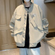 
POUM jacket men's 2023 autumn and winter high street handsome pilot American retro design oversize jacket CRB-J683 black M