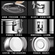 304 Stainless Steel Insulated Bucket Commercial Large Capacity Canteen Rice Bucket Extra Long Insulated Soy Milk Porridge Ice Powder Stall Ice Bucket Pure 304 40L Dragonless Approximately 34 Jin Jin equals 0.5 kg