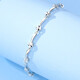 LAOLATU star platinum bracelet for women PT950 platinum jewelry with engraved light luxury Chinese Valentine's Day gift for girlfriend and wife Platinum star bracelet limited stock