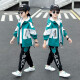 Shangbi Cool Children's Clothing Boys and Girls Suits Spring Clothes 2021 New Style Western Handsome Medium and Large Children's Jackets and Pants Two-piece Set Little Boy Clothes Autumn Internet Celebrities Fashionable Korean Version Trendy Black Green Two-piece Set 140 Sizes