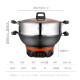 HuiDangJia electric wok multi-function electric hot pot electric pot thickened electric steamer electric cooking pot integrated cast iron pot electric hot pot multi-purpose pot cast iron pot body-32cm single cage 5L
