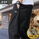 Jeep Spirit Jeep Pure Pure Cotton Men's informal en otoño e invierno Nuevo talla de gran tamaño, jóvenes, pantalones de trabajo de bolsillo al aire libre JP] HD9201-Khaki XL