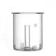 Beyzk Enshousu 1 Glas Tee Leck Glasdeckel Innere Liner Teekannenzubehör kann mit Topfdeckel Deckel Deckel Filter Tee Leck PJ-11975 Dampf und Kochen integrierter Dampftee Teil ausgestattet werden