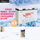 Huamei Store Home Commercial Refrigerador Comercial Freezer Horizontal Gabinete de doble temperatura Congelador Congelador Free mantenimiento Comercial Gran refrigerador Freerator Refrigerador Freerator Freezer completamente congelador Refrigerador de refrigerador grande de refrigerador Gran