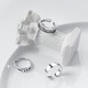 Qi Xiaomi two-piece set of rings for men, trendy Korean hip-hop men's open index finger single ring, adjustable tail ring