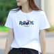 Veros pure cotton white short-sleeved T-shirt for women slim fit simple summer new sports style casual women's half-sleeved top 1477 L (110-125 Jin [Jin equals 0.5 kg])